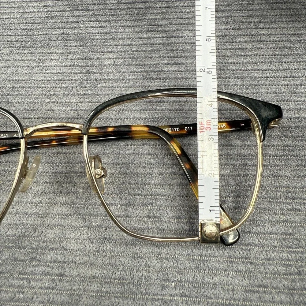 Salvatore Ferragamo SF2170 017 Browline Eyeglasses Gold Tortoise 52-18-145 Italy